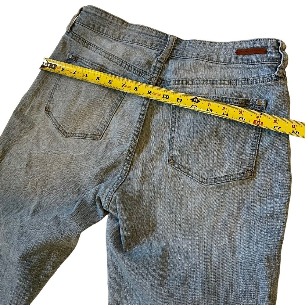 Anthropologie Pilcro and the Letterpress Jeans Womens 29 Blue Fit Hyphen Fringe - Picture 13 of 14